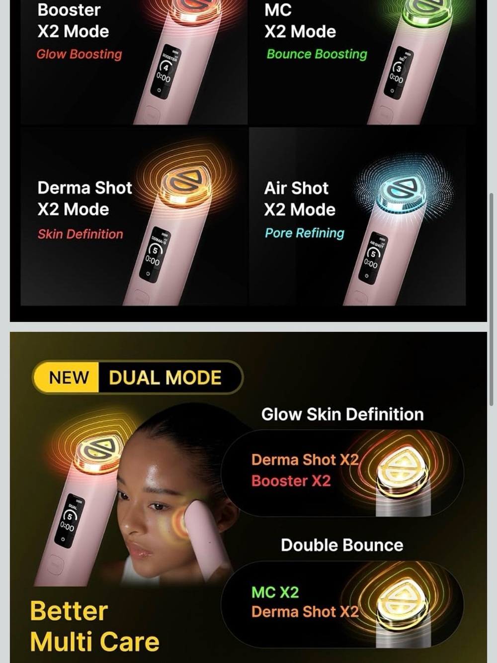 NEW SEALED Medicube AGE-R Booster Pro X2 7-in-1 Facial Skincare Device - Picture 6 of 8